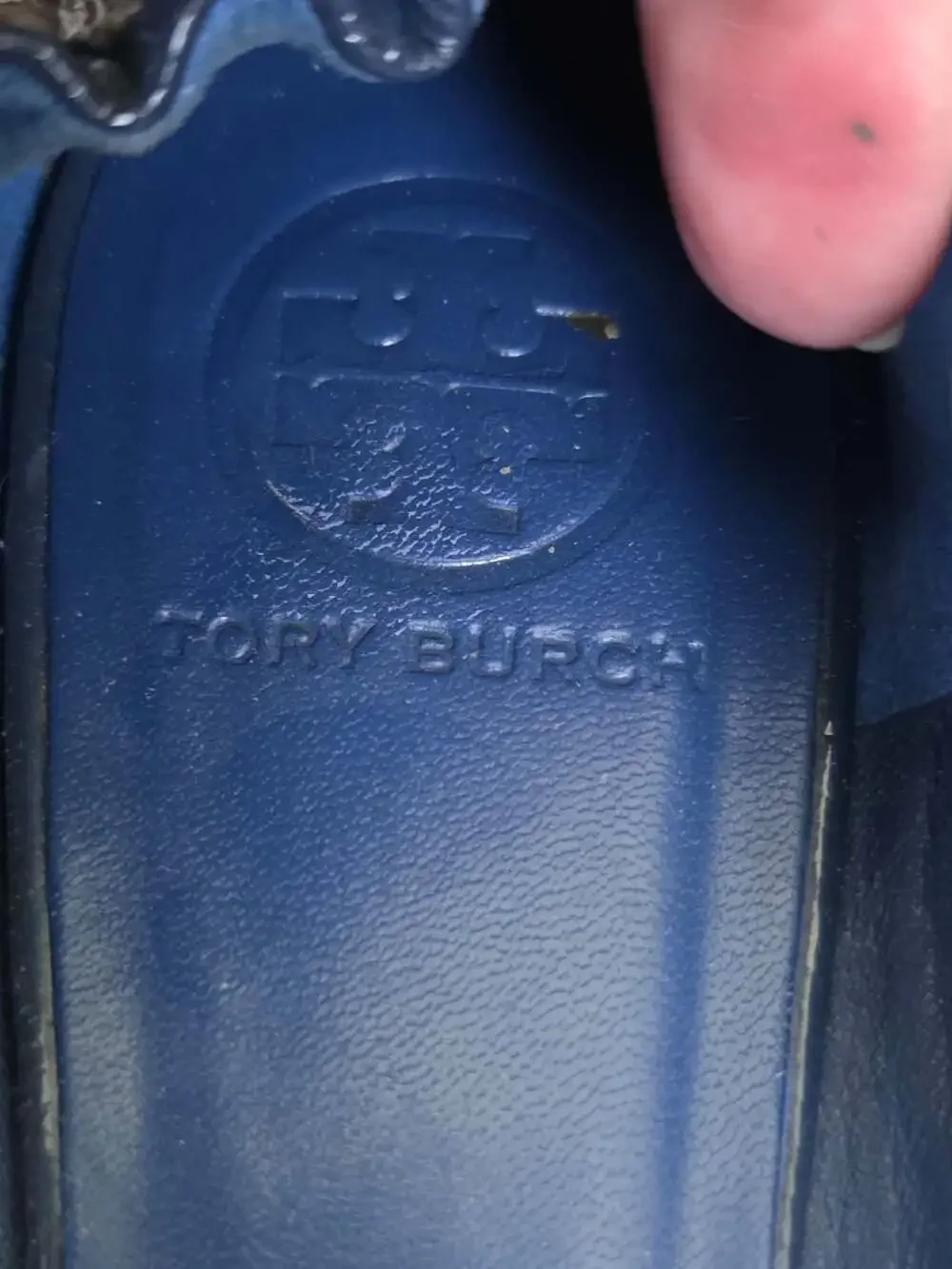 Tory Burch Reva Patent Leather Ballet Flats in Blue 9